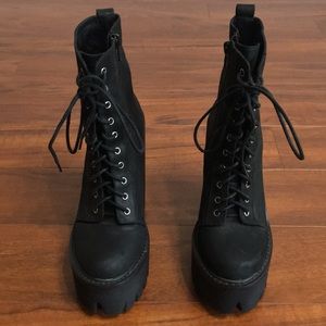 Jeffrey campbell cleated platform boots